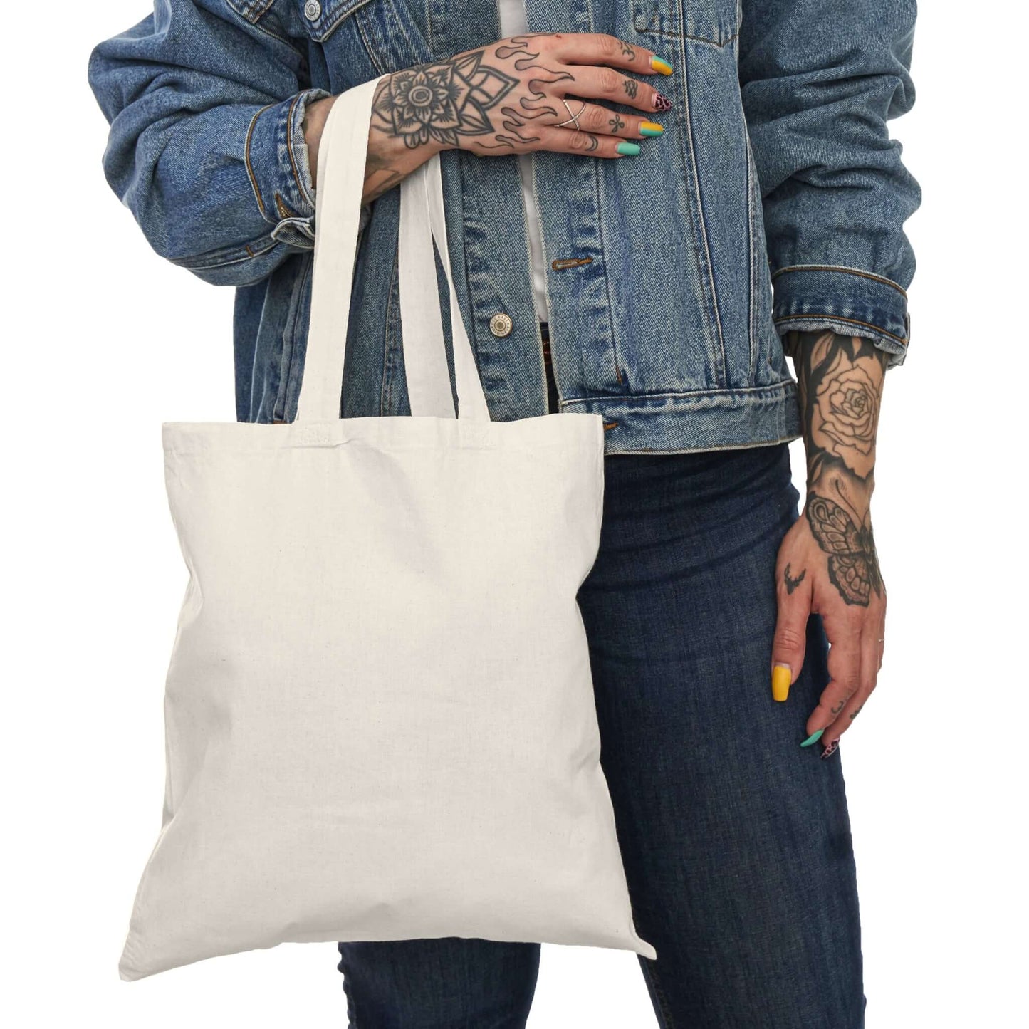 Sustainable natural tote bag for daily use