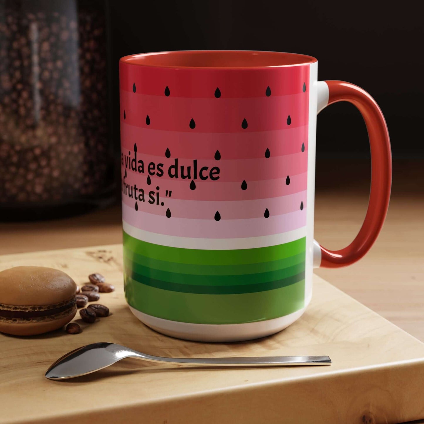 Accent Coffee Mug (11, 15oz), watermelon