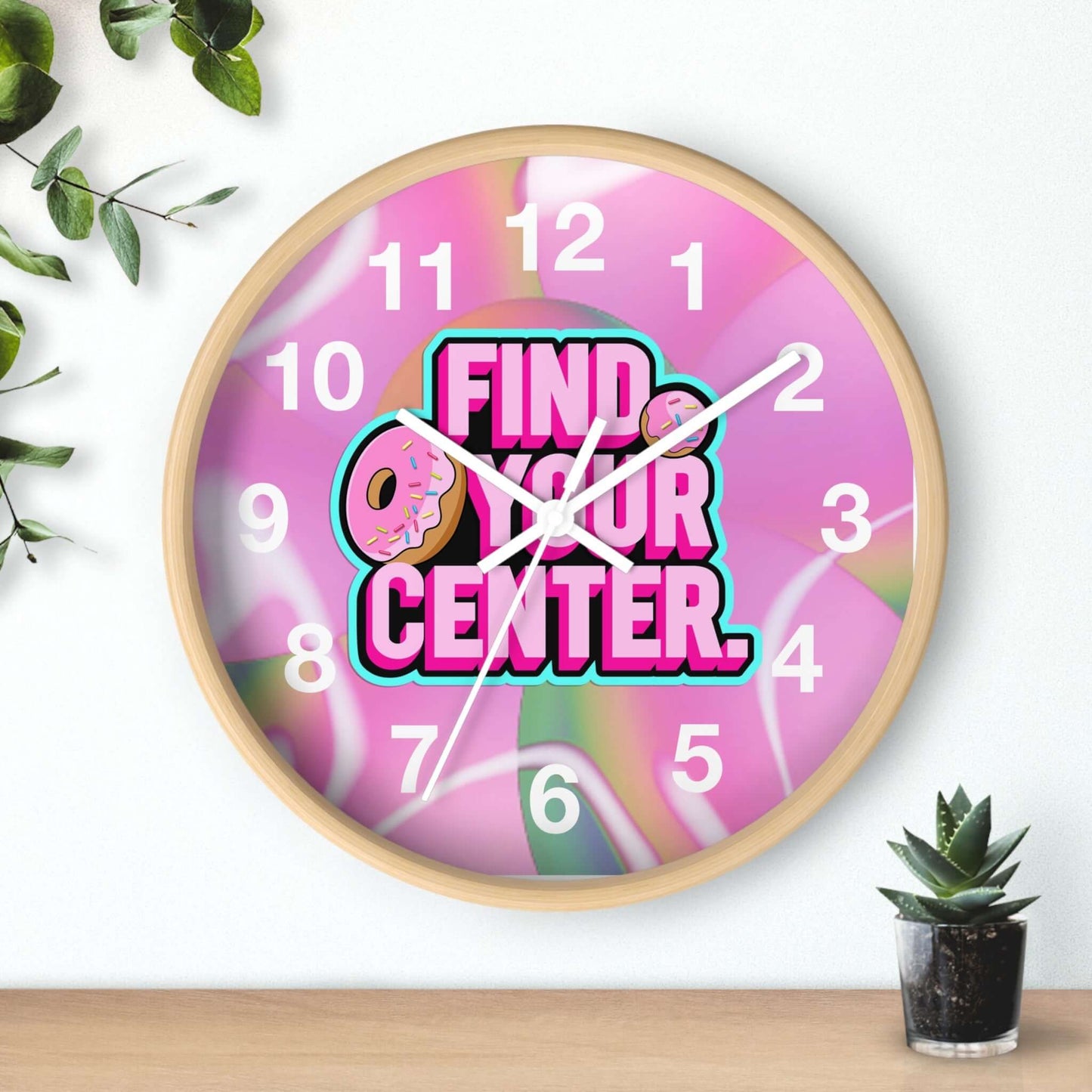 Wall clock With number