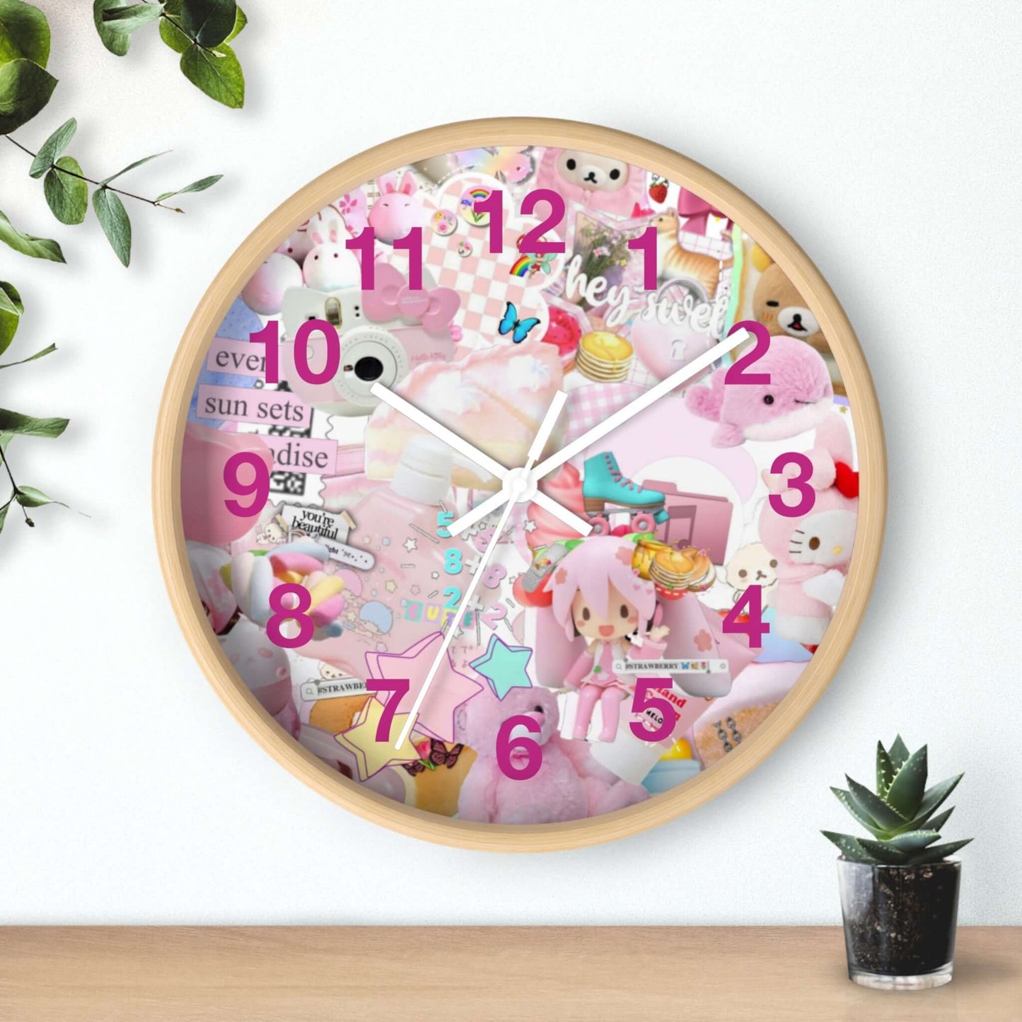 Wall Clock for Girls Room