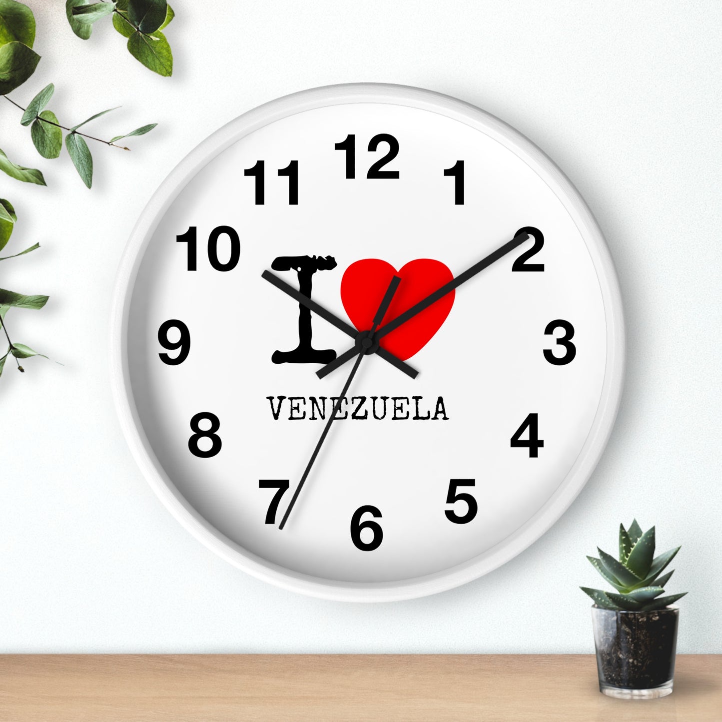 Wall Clock I Love Venezuela