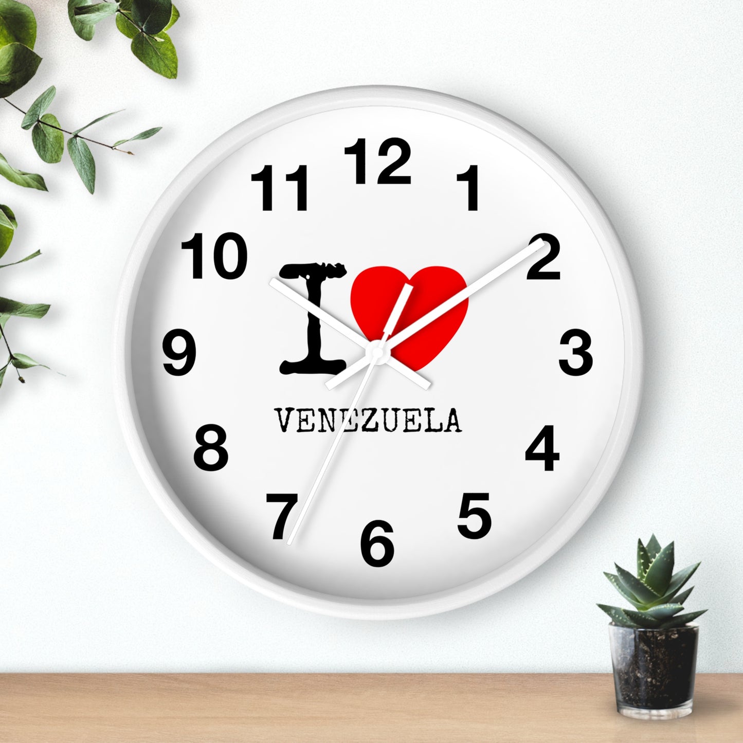 Wall Clock I Love Venezuela