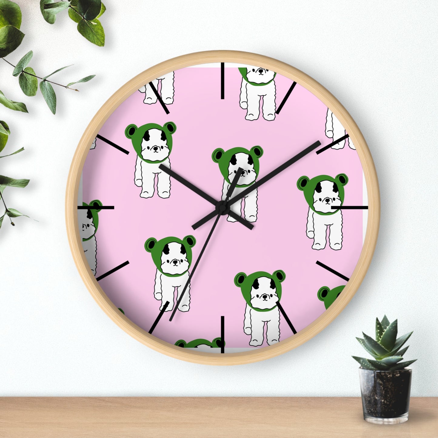 Kids room wall clock, pets