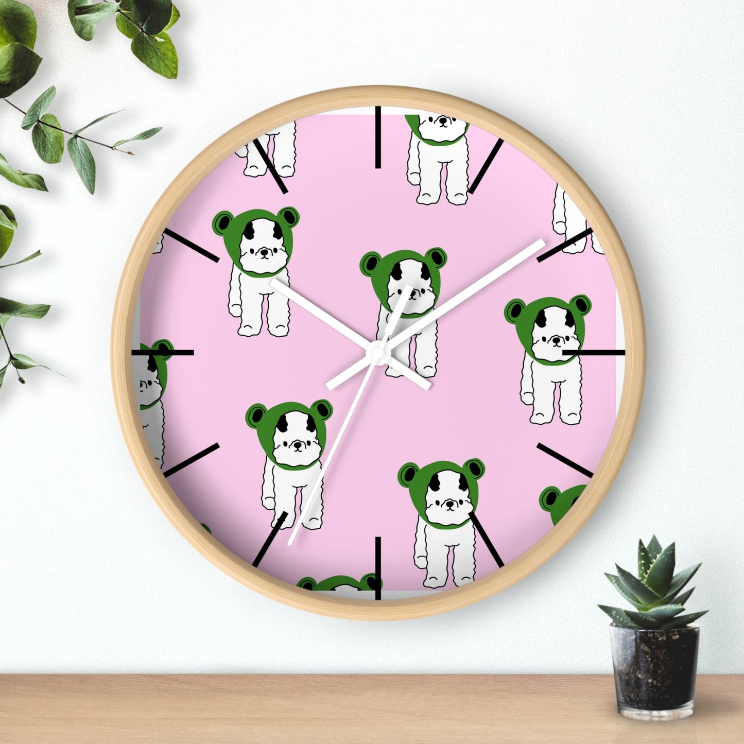 Kids room wall clock, pets