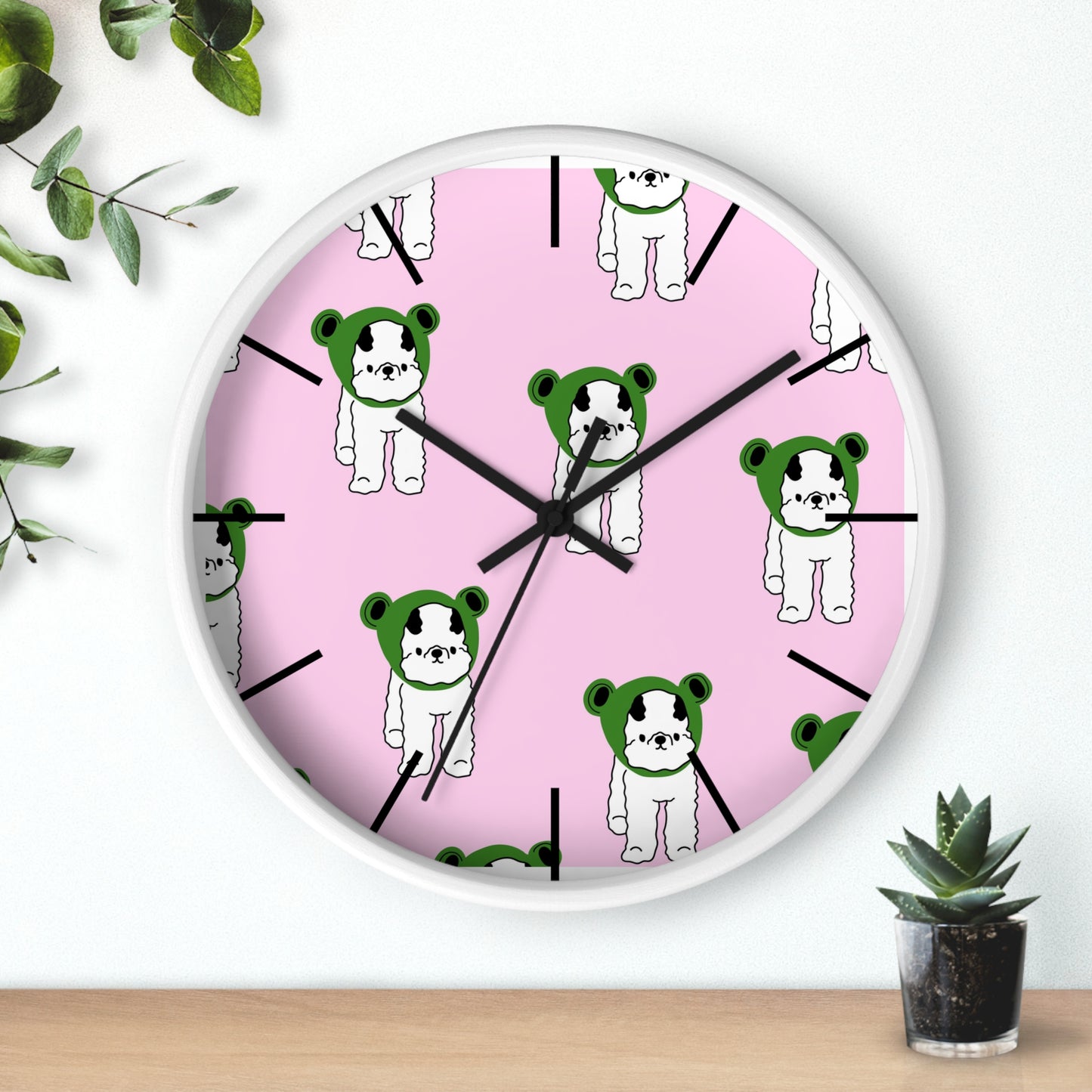 Kids room wall clock, pets