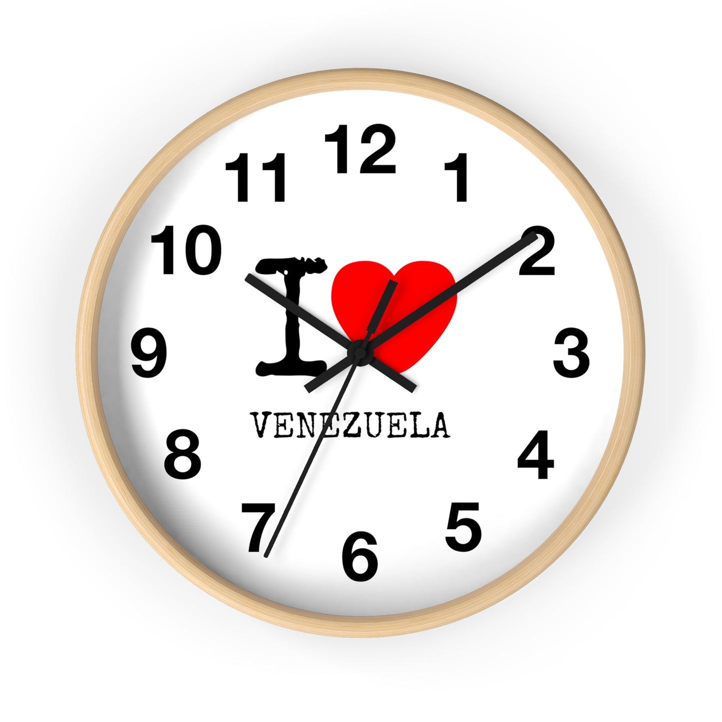 Wall Clock I Love Venezuela