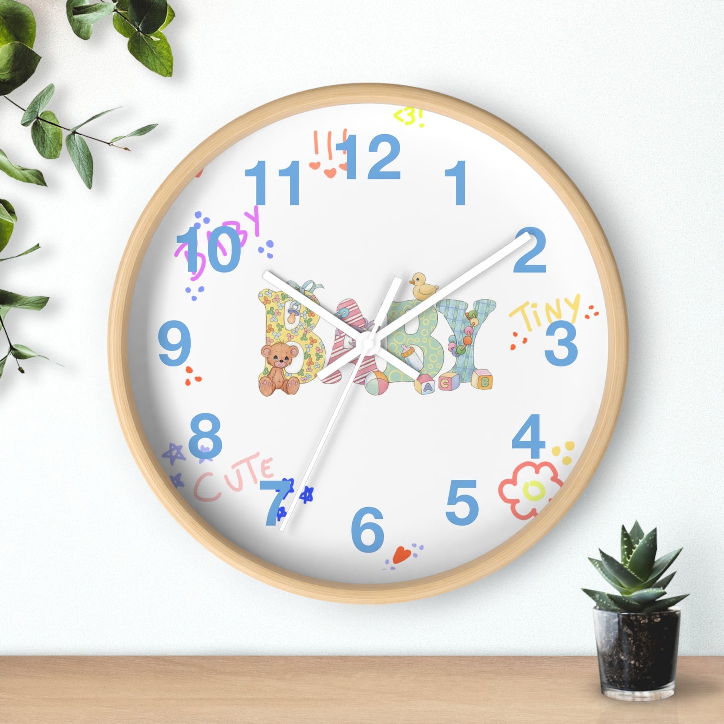 Baby's room wall clock, Baby