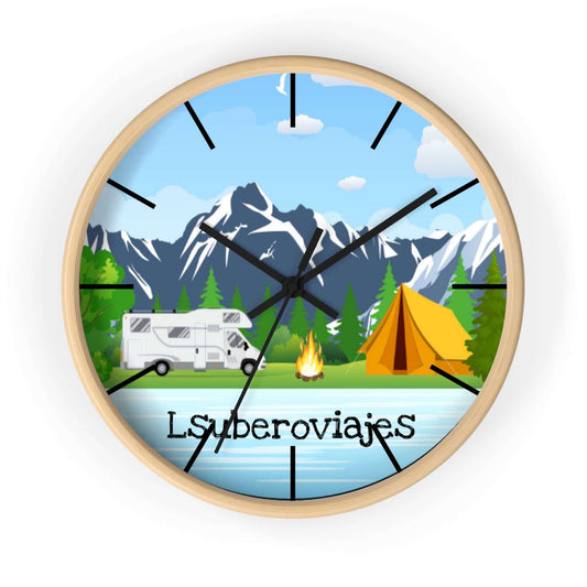Campers' Serenity Wall Clock, Travel Decor, Nature Lover's Gift, RV Enthusiast Decor, Adventure Clock