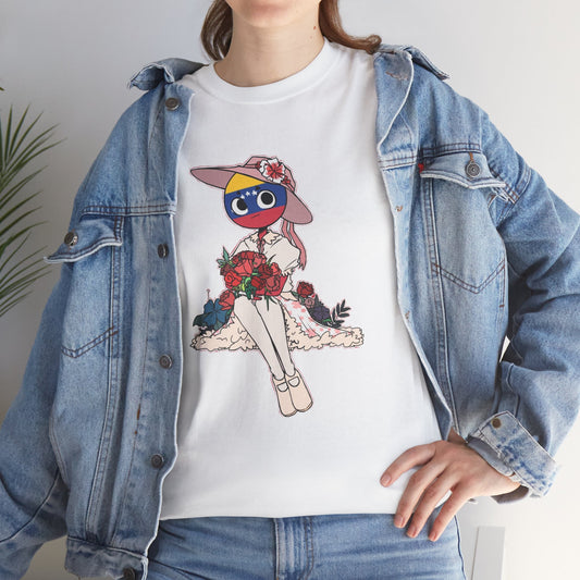 Unisex Heavy Cotton Tee, Venezuelan beauty girl