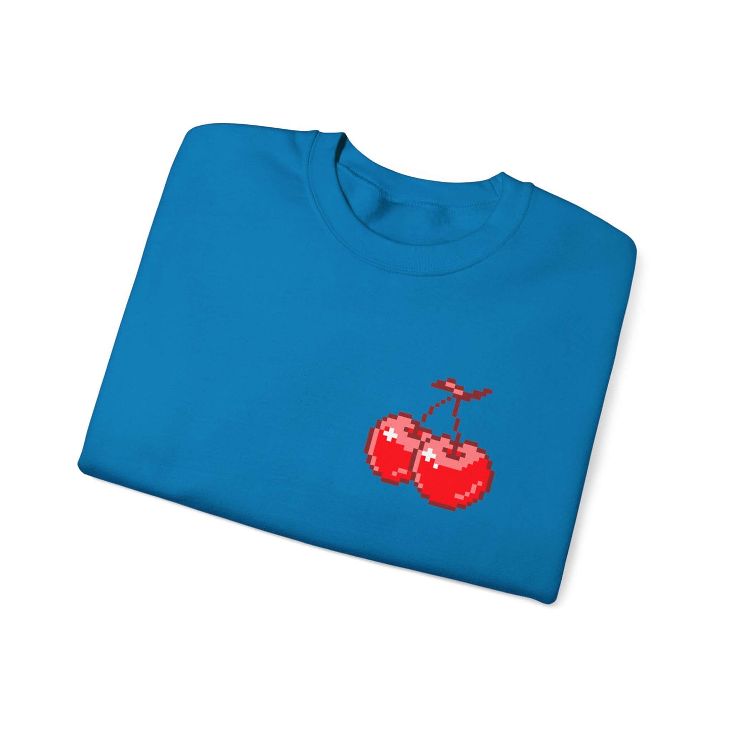 Pixel Cherry Unisex Crewneck Sweatshirt