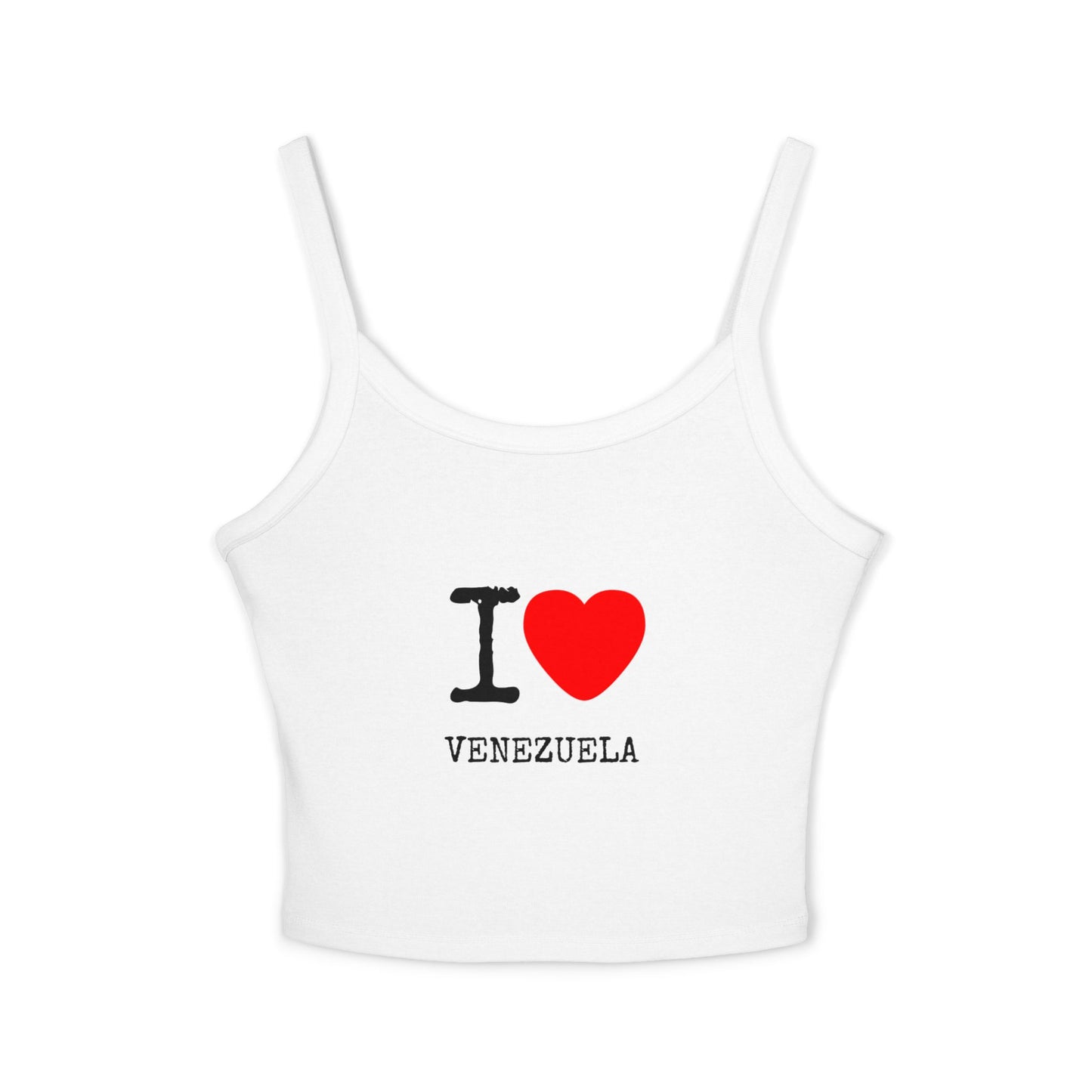 Women's Spaghetti Strap Tank Top, I love Venezuela