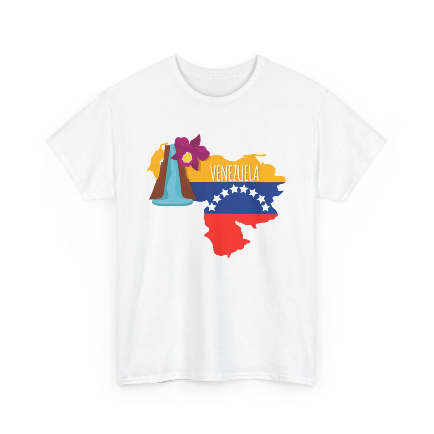 Unisex Heavy Cotton Tee, mapa de Venezuela