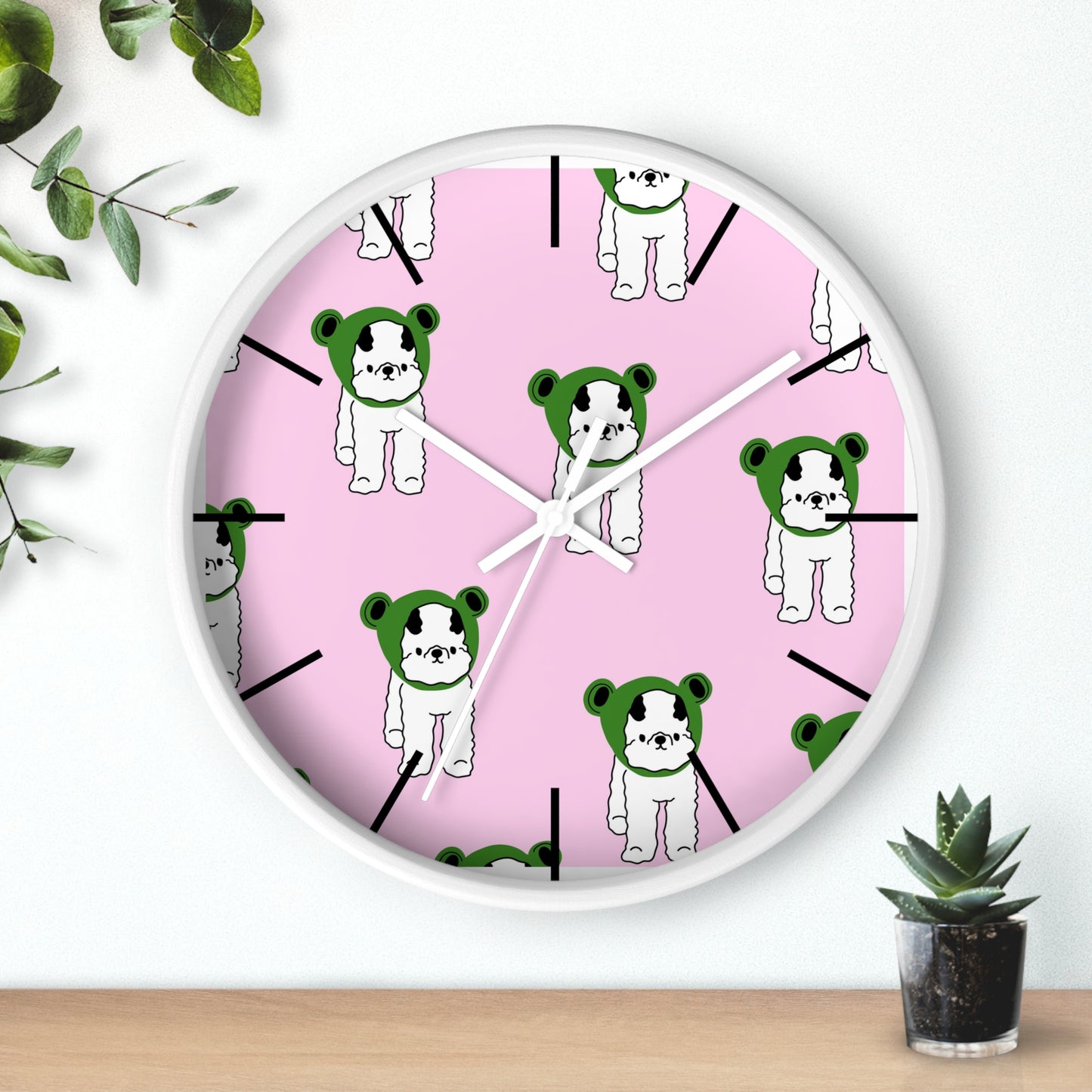 Kids room wall clock, pets