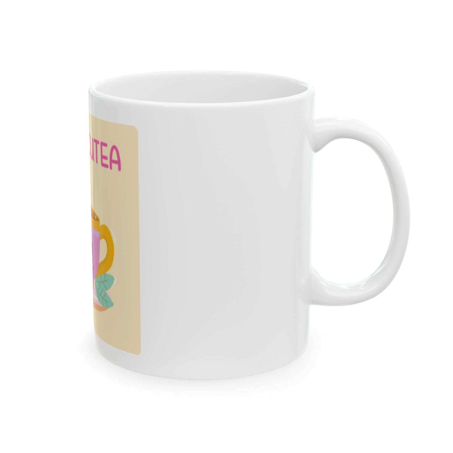 Ceramic Mug, (11oz, 15oz), Hello Cutea