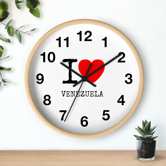 Wall Clock I Love Venezuela