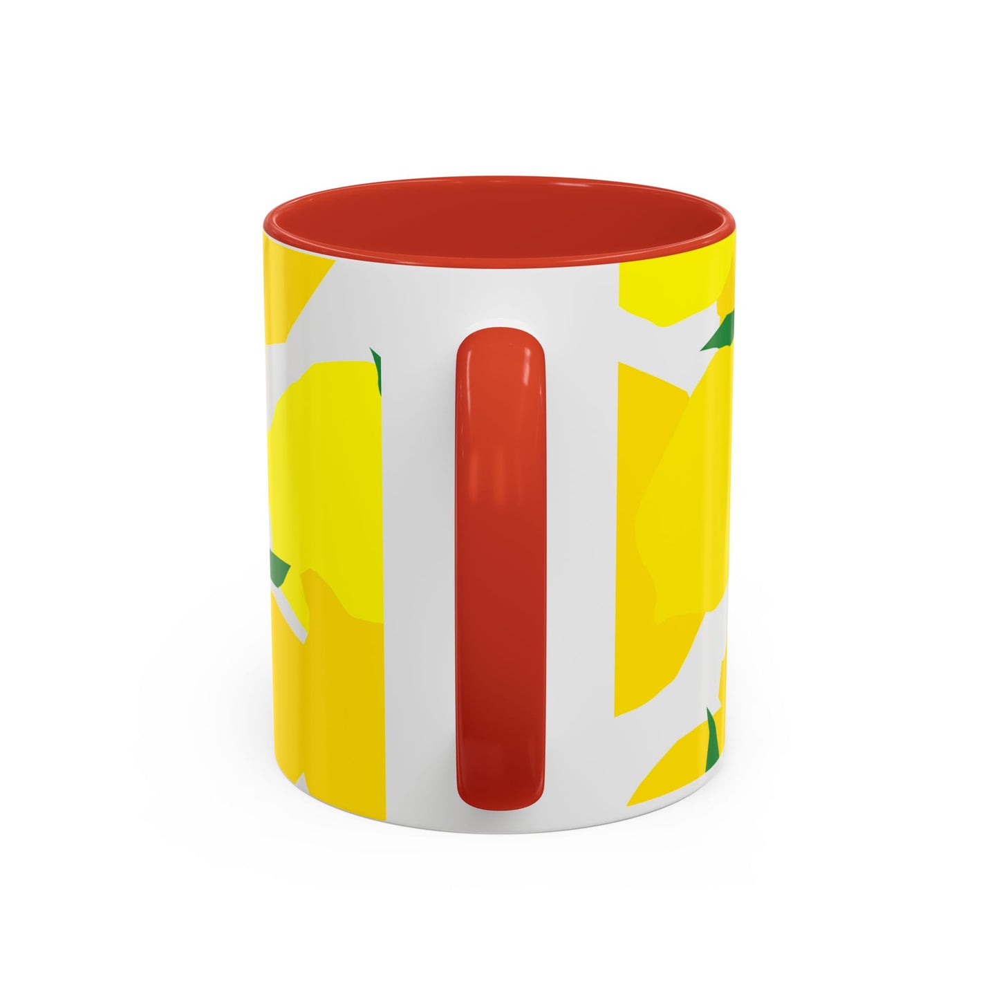 Red ceramic coffee mug