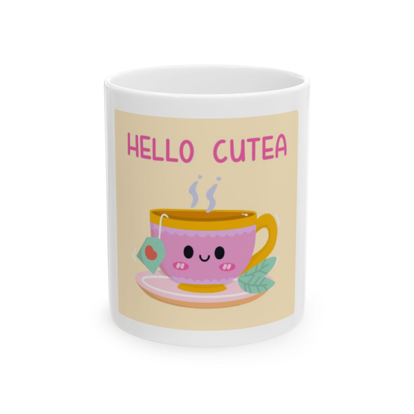 Ceramic Mug, (11oz, 15oz), Hello Cutea