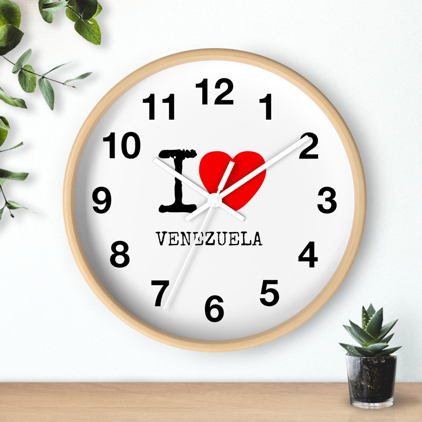 Wall Clock I Love Venezuela