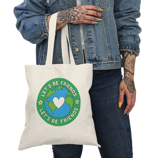 Sustainable natural tote bag