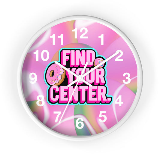 Girls room wall clock, find your center