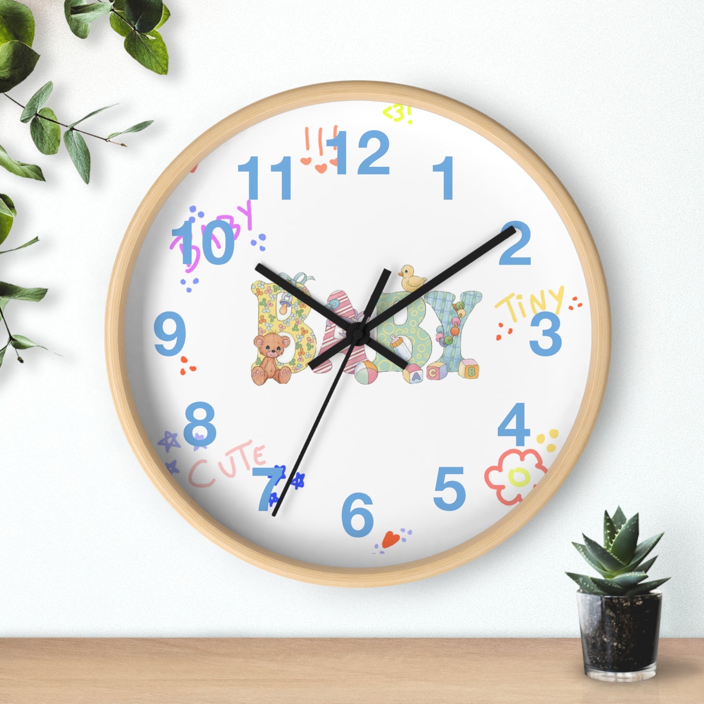 Baby's room wall clock, Baby