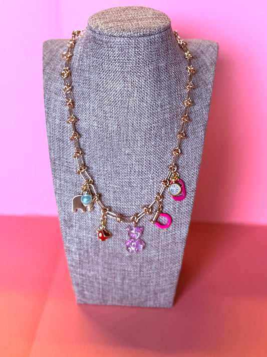 Chain charms - necklace