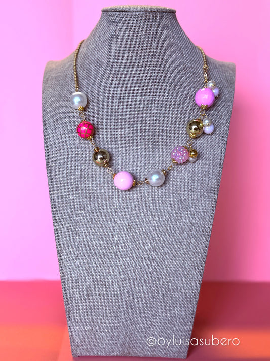 Pinky pink - necklace